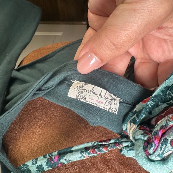 Intimately Free People Straps in the Back Bodysuit in Sea Moss XL - NEW - Picture 4 of 14